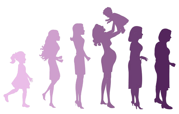 Women through different life stages